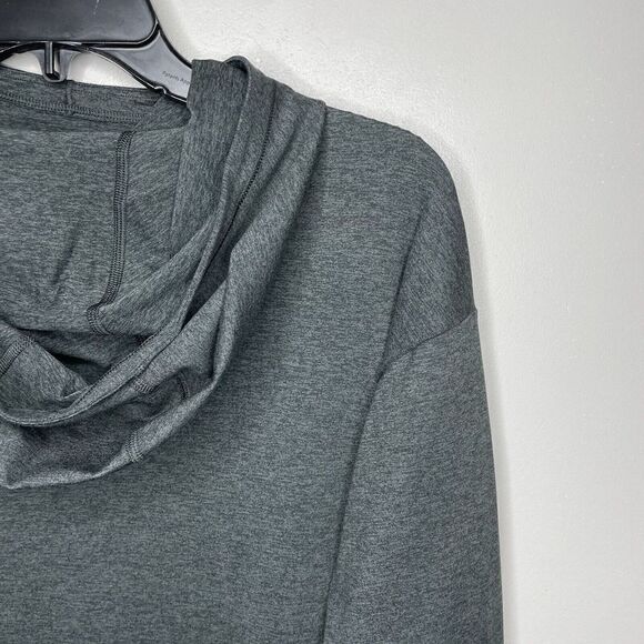 ATHLETA Womens Uptempo Elevate Hoodie Sweatshirt NEW S Black Heather Lightweight - Picture 12 of 16